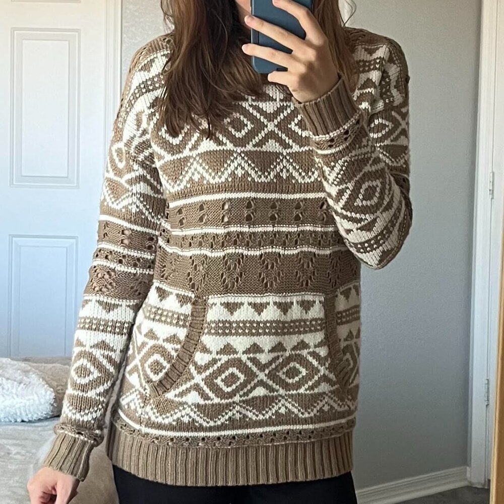 Forever 21 Knit Sweater Hoodie Size S
